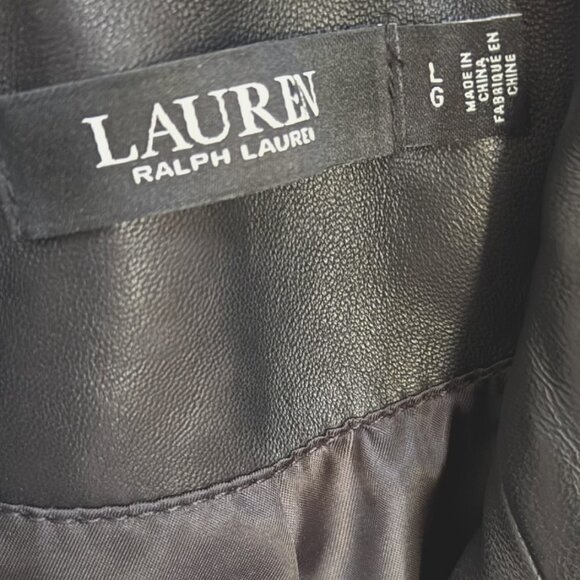 Nwt Ralph Lauren Leather Moto Jacket - Picture 4 of 5